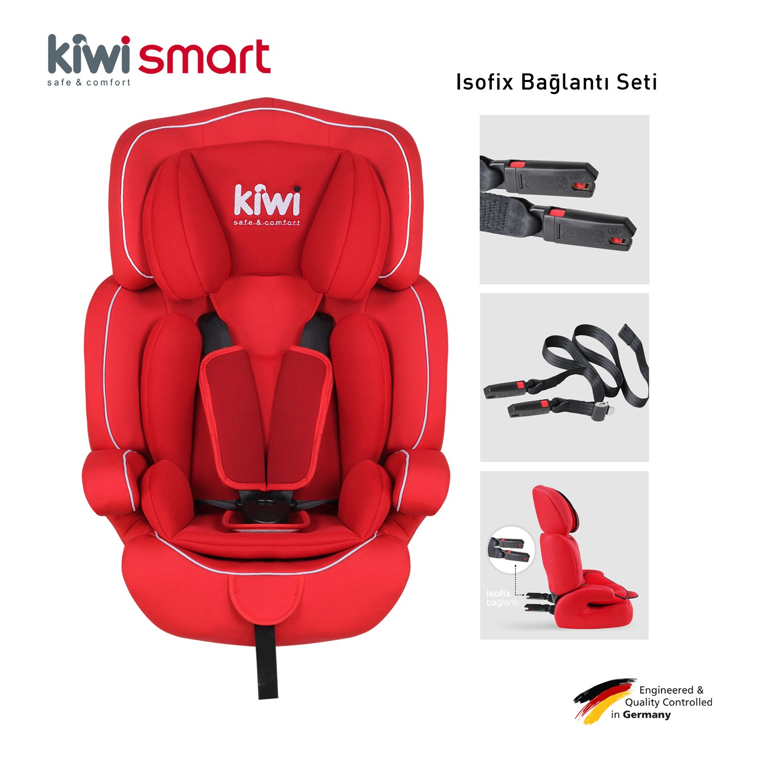 kaçakçılık şişirme ahır  Kiwi Safe & Comfort Smart 9 - 36 kg İsofixli Oto Koltuğu Fiyatı