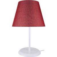 Modelight Elva Abajur Beyaz Ayak / Bordo Şapka