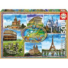 Educa Puzzle Seven Wonders Of Europe 1500 Parça