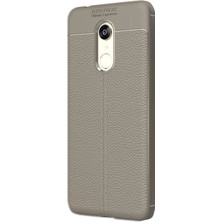 Gpack Xiaomi Redmi 5 Plus Niss Silikon Niss Kılıf Bej + Ekran Koruyucu Cam