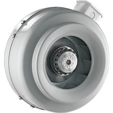 Bahçıvan 12.5 cm çapında BDTX 125 2325 D/D 220/230 volt Monofaze Yuvarlak Kanal Fanı Geriye Eğimli