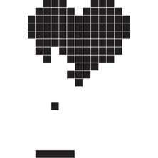 Areksan Wall Hearth Sticker Kalp Duvar Sticker