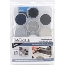Panpastel Weathering Kit Grey, Grime & Soot 7 Renk + Aksesuar