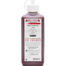 Schmincke Aero Color Red Madder Dark 301 Mürekkep 250 ML
