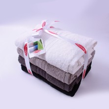 Hobby 4 Adet 50 X 90 Cm Rainbow Kahve Havlu