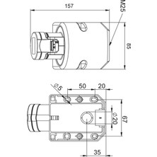 Mete Enerji 32A Cee Norm Duvar Prizi Ip44 10° 3P+N+E