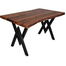 Doğal Ahşap Ceviz Ağaç Kütük Yemek Masası