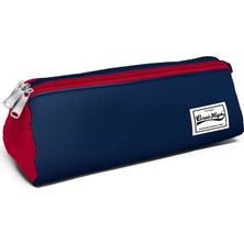 Yaygan Coral High Üç Bölmeli Lacivert - Kırmızı Kalem Çantası - 12347