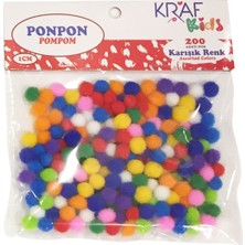 Kraf Kids Ponpon 1 Cm 200 Lü Kk70