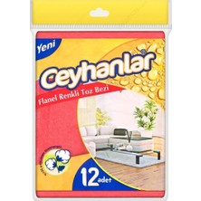 Ceyhanlar TBG004 Flanel Renkli 12'li Toz Bezi