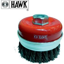 Hawk 10121 Çanak Fırça Burma Telli 80mm