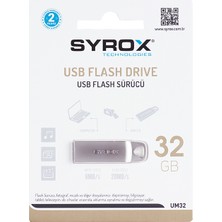 Syrox 32 GB Metal 2 USB Bellek SYX-UM32