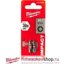 Milwaukee Vidalama Bits Ucu (2'li Paket) PZ1 (A) 25mm