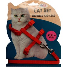 Ans Kedi Göğüs Bel Tasması Kırmızı