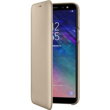 Samsung Galaxy A6 Kapaklı Kılıf – Altın - EF-WA600CFEGWW