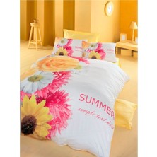 Komfort Home 3D Çift Kişilik Pamuk Saten Nevresim Takımı