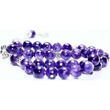 Rd Ekoavm Kişiye Özel Faset Kesim Tesbih Ametist Taşı Tesbih