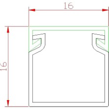 A Plus Elektrik Kablo Kanalı 16x16 Yapışkan Bantlı