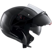 Agv Compact St Solid Plk Black Çene Açılır Kask - Pinlock Dahil