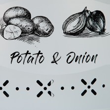 Evstyle Metal Bölmeli Patates Soğan Saklama Kabı Mat Beyaz