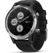 Garmin fenix 5 Plus Silver Multispor Akıllı Saat Siyah