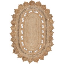 Eko Halı Flatweave Ca-109 Natural Xw Hasır El Dokuma