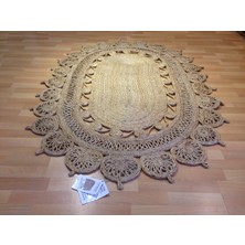 Eko Halı Flatweave Ca-109 Natural Xw Hasır El Dokuma