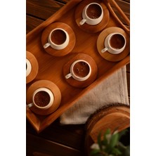 Bambum Ottoman 6 Kişilik Kahve Sade Fincan Takımı