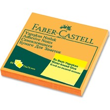 Faber-Castell Yapışkan Notluk 75x75mm. Fosforlu Turuncu