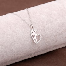 Anne Sevgisi Tasarım Gümüş Kolye 2942