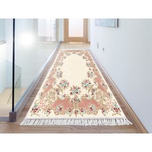 Dekoreko İpek Dijital Saçaklı Yıkanabilir Kaymaz Taban Halı 1820 Desen 1 80 x 200 Cm