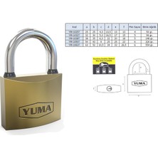 Yuma Sarı Kaplama Döküm Asma Kilit 25mm