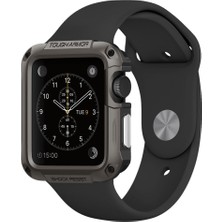 Spigen Apple Watch Seri 3/2/1 (42mm) ile Uyumlu Kılıf Tough Armor Gunmetal (Ekran Korumalı) ile Uyumlu - 048CS21060