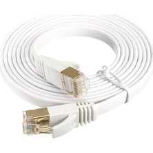 Alfais 4256 Cat7 Ethernet RJ45 Modem İnternet Kablosu 1 Metre 10Gbps 600Mhz