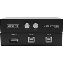Alfais 5020 2 Port Yazıcı Printer USB Çoklayıcı Switch Splitter Hub