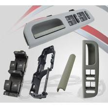 Wolcar Volkswagen Golf 4 Sol Cam Düğme Çerçeve Tamir Takım Seti Gri