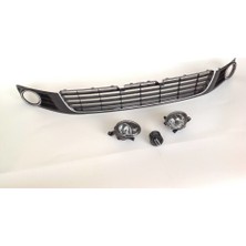 Wolcar Volkswagen Golf 6 Sis Farlı Krom Izgara+Far Anahtarı 6 Parça Set
