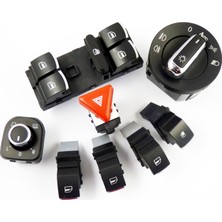 Wolcar Volkswagen Jetta Kontrol Düğmeleri Süper 8 Li Krom Set