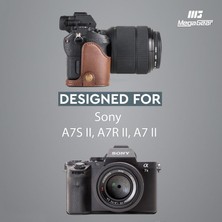 MegaGear Sony Alpha A7S II, A7R II, A7 II (Tek Dip) Deri Fotoğraf Makinesi Kılıfı