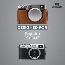 Megagear MG1282 Fujifilm X100F Hakiki Deri Kamera Çantası