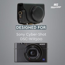 Megagear MG599 Sony Cyber-Shot Dsc-Wx500 Deri Kamera Çantası