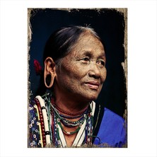 Cakasepetim Ahşap Tablo Yerli Kadın