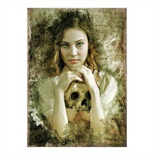 Cakasepetim Ahşap Tablo Gotik Kız