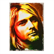 Cakasepetim Ahşap Tablo Kurt Cobain Nirvana