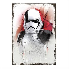 Cakasepetim Ahşap Tablo Star Wars Stormtrooper Pin