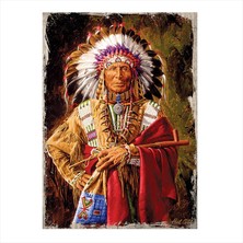 Cakasepetim Ahşap Tablo Kabile Reisi