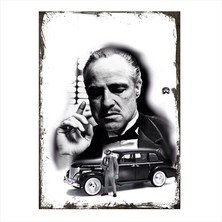 Cakasepetim Ahşap Tablo The Godfather Marlon Brando