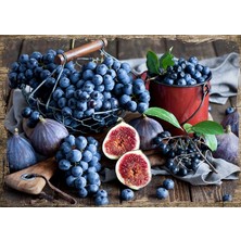 Cakasepetim Ahşap Tablo Siyah Üzüm İncir Mevsimi