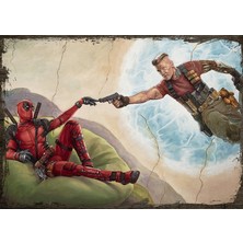 Cakasepetim Ahşap Tablo Deadpool 2
