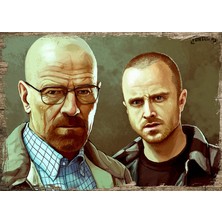 Cakasepetim Ahşap Tablo Walter White and Jesse Pinkman